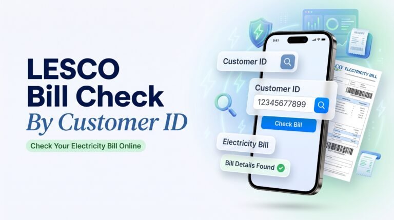 LESCO Bill Check by Customer ID Online