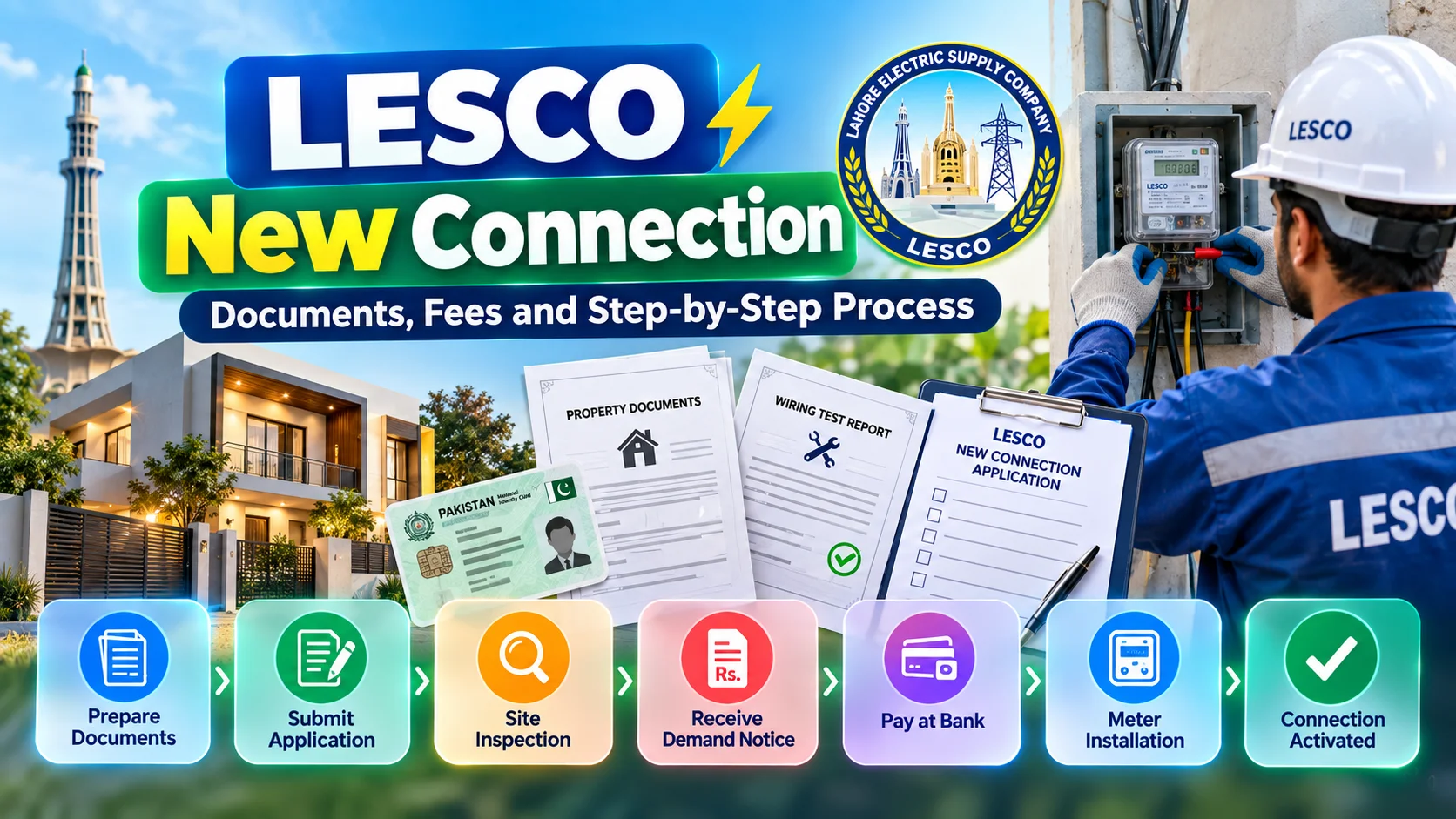 LESCO New Connection Guide Infographic